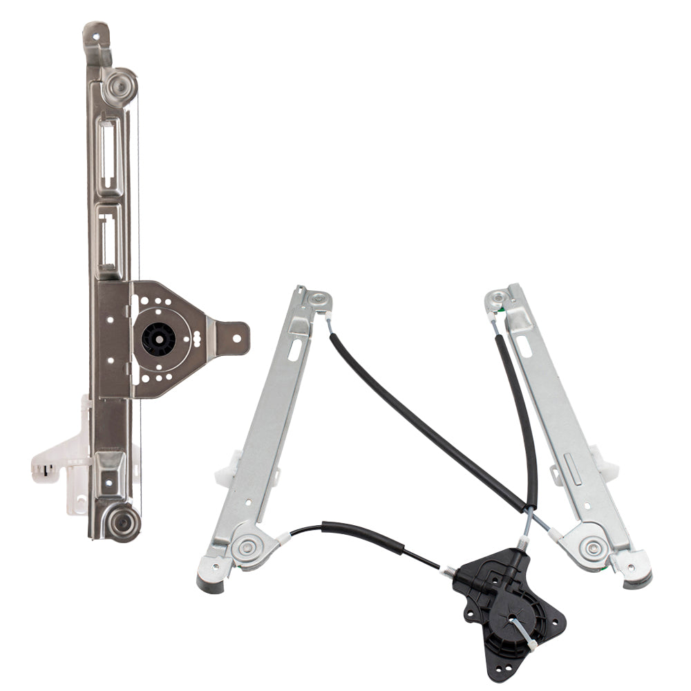 Brock Aftermarket Replacement Front and Rear Driver Left Power Window Regulator Without Motor Set Compatible With 2007-2017 Jeep Patriot