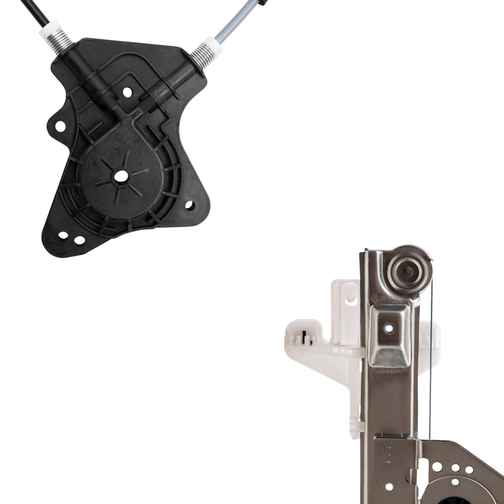 Brock Aftermarket Replacement Front and Rear Driver Left Power Window Regulator Without Motor Set Compatible With 2007-2017 Jeep Patriot