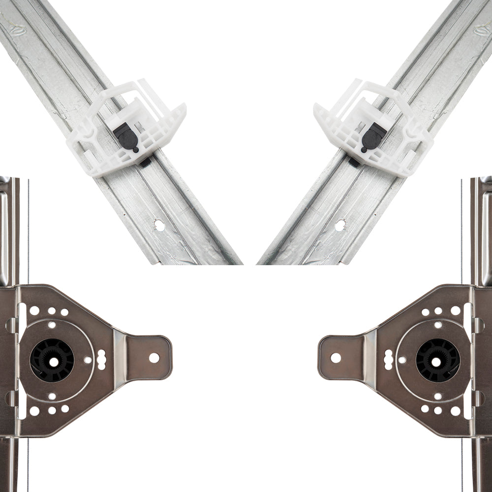 Brock Aftermarket Replacement Front and Rear Driver Left Passenger Right Power Window Regulator Without Motor 4 Piece Set Compatible With 2007-2017 Jeep Patriot