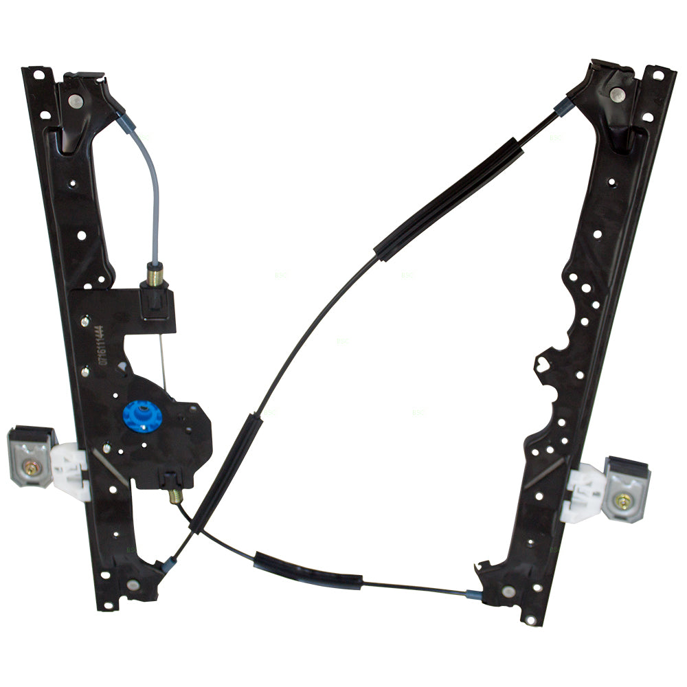Brock Replacement Passenger Front Power Window Lift Regulator Compatible with 2005-2010 Grand Cherokee 68045696AG