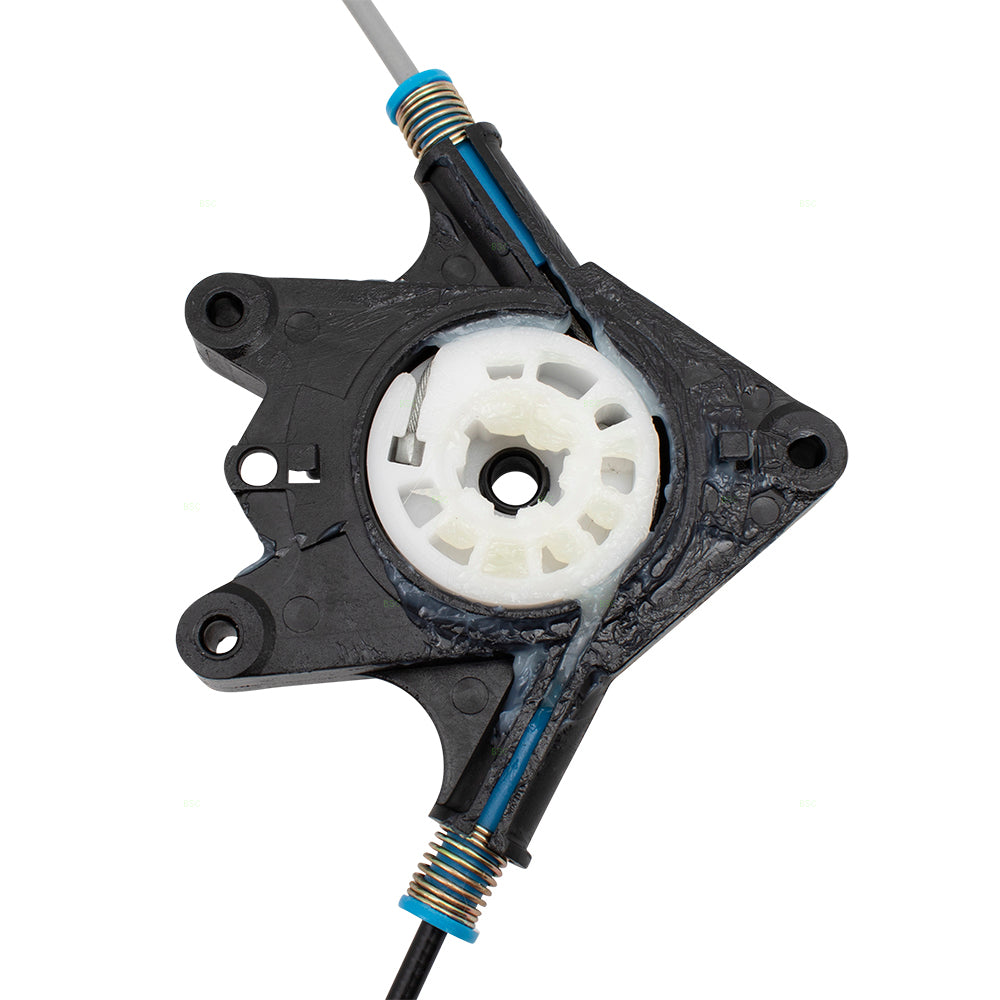 Brock Replacement Pair Set Front Power Window Regulators Compatible with 2007-2017 Wrangler 2018 Wrangler JK & Unlimited