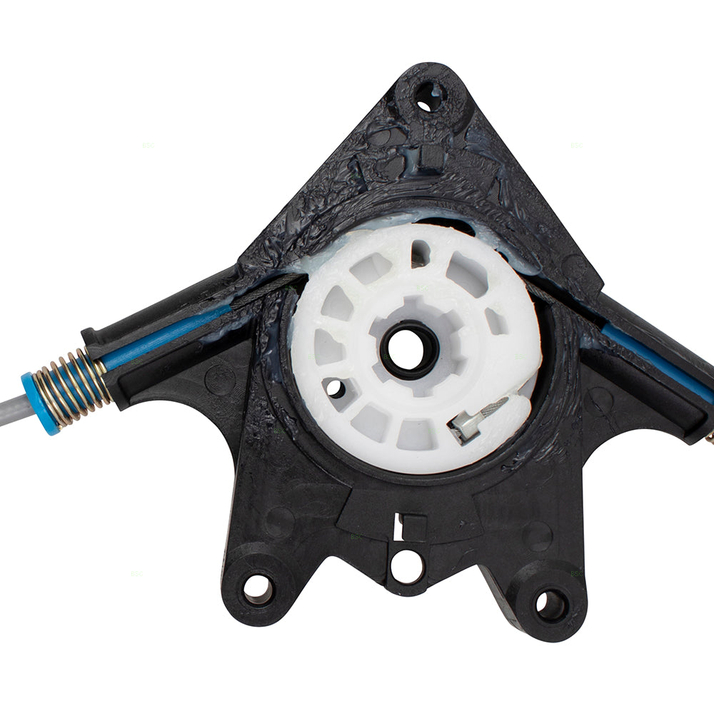 Brock Replacement Passenger Rear Power Window Lift Regulator Compatible with 2007-2017 Wrangler 2018 Wrangler JK & Unlimited