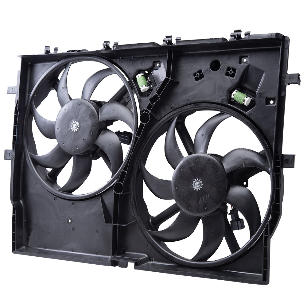 Brock Aftermarket Replacement Dual Cooling Fan Assembly Compatible With 2014-2021 RAM Promaster 3.0L With Air Conditioning