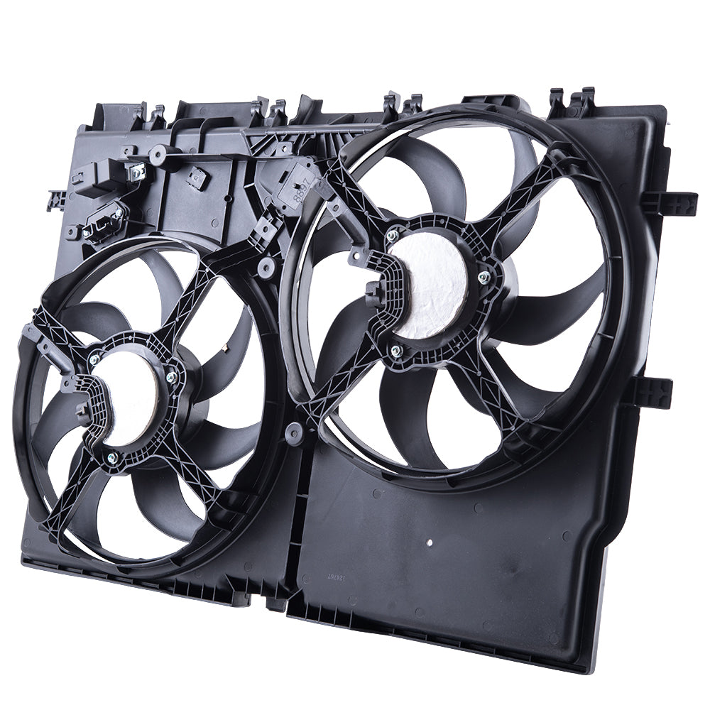 Brock Aftermarket Replacement Dual Cooling Fan Assembly Compatible With 2014-2021 RAM Promaster Without Air Conditioning
