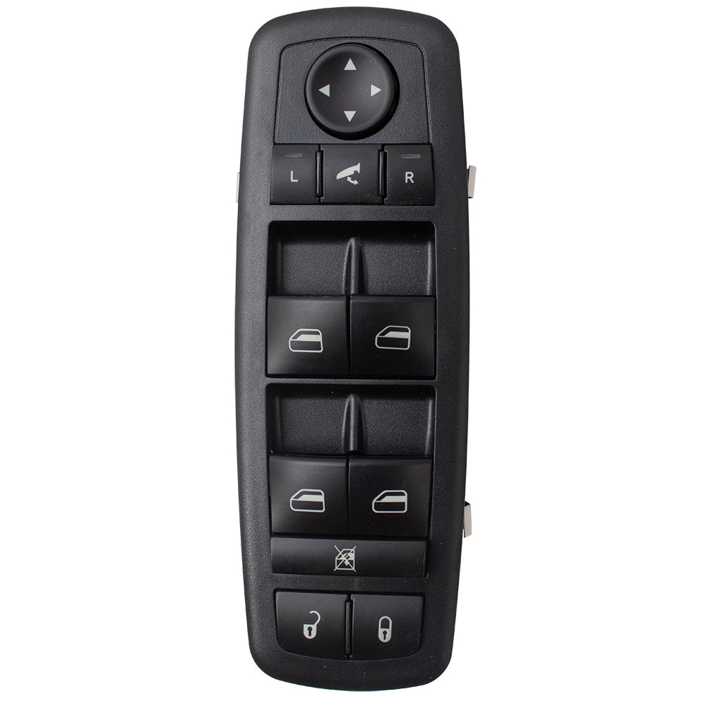 Brock Replacement Front Driver Side Power Window Master Switch 11 Buttons with Power Rear Windows, Power Folding Mirrors & Power Sliding Doors Compatible with 2008-2009 Town & Country/Grand Caravan