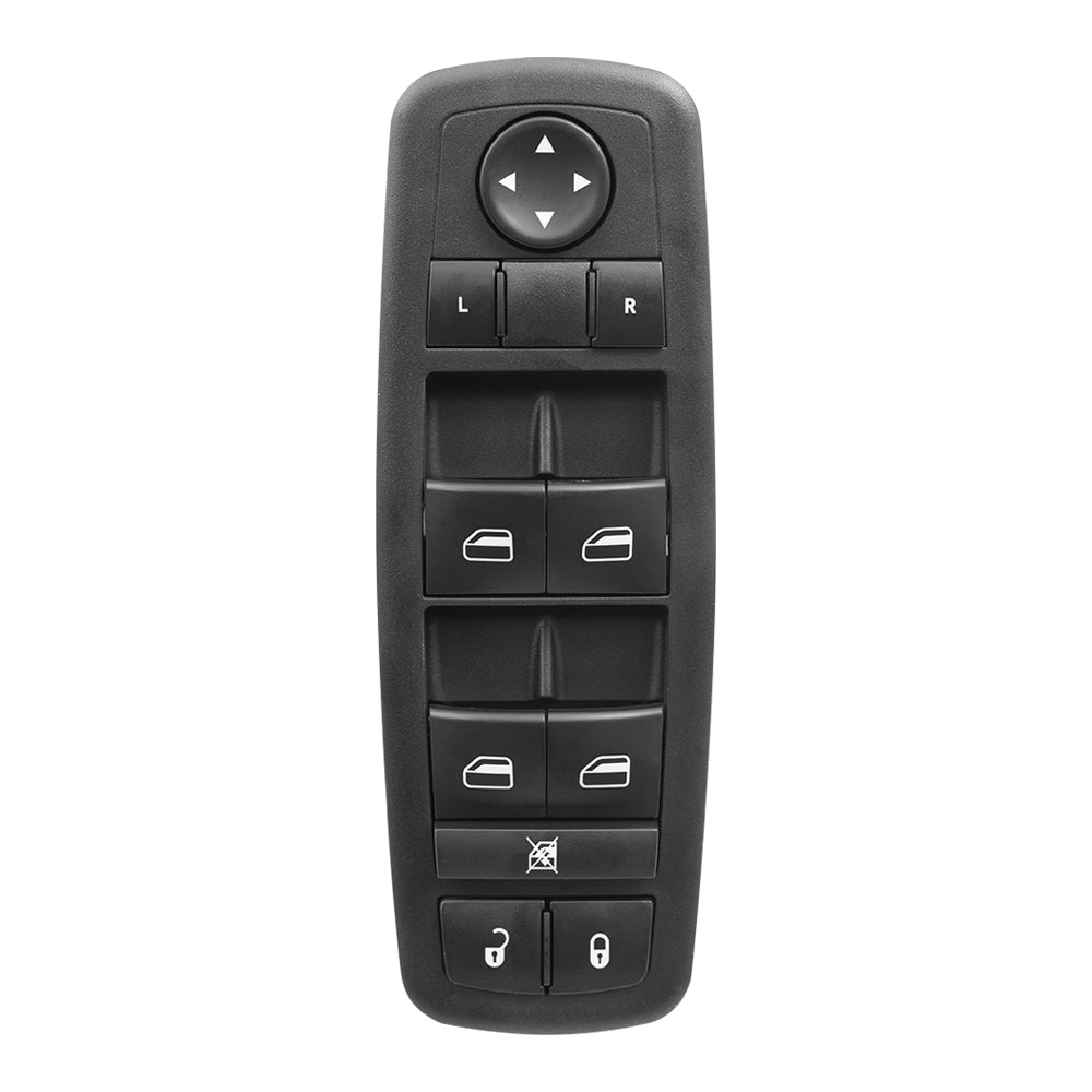 Brock Replacement Front Driver Side Power Window Master Switch 10 Buttons without Driver and Passenger One Touch Compatible with 2015-2017 Chrysler 200