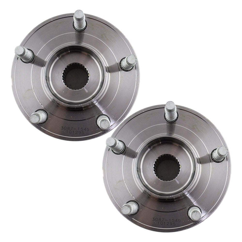 Brock Replacement Pair of Front Wheel Hub Bearings Compatible with Escape Mariner Tribute 8L8Z 1104 A