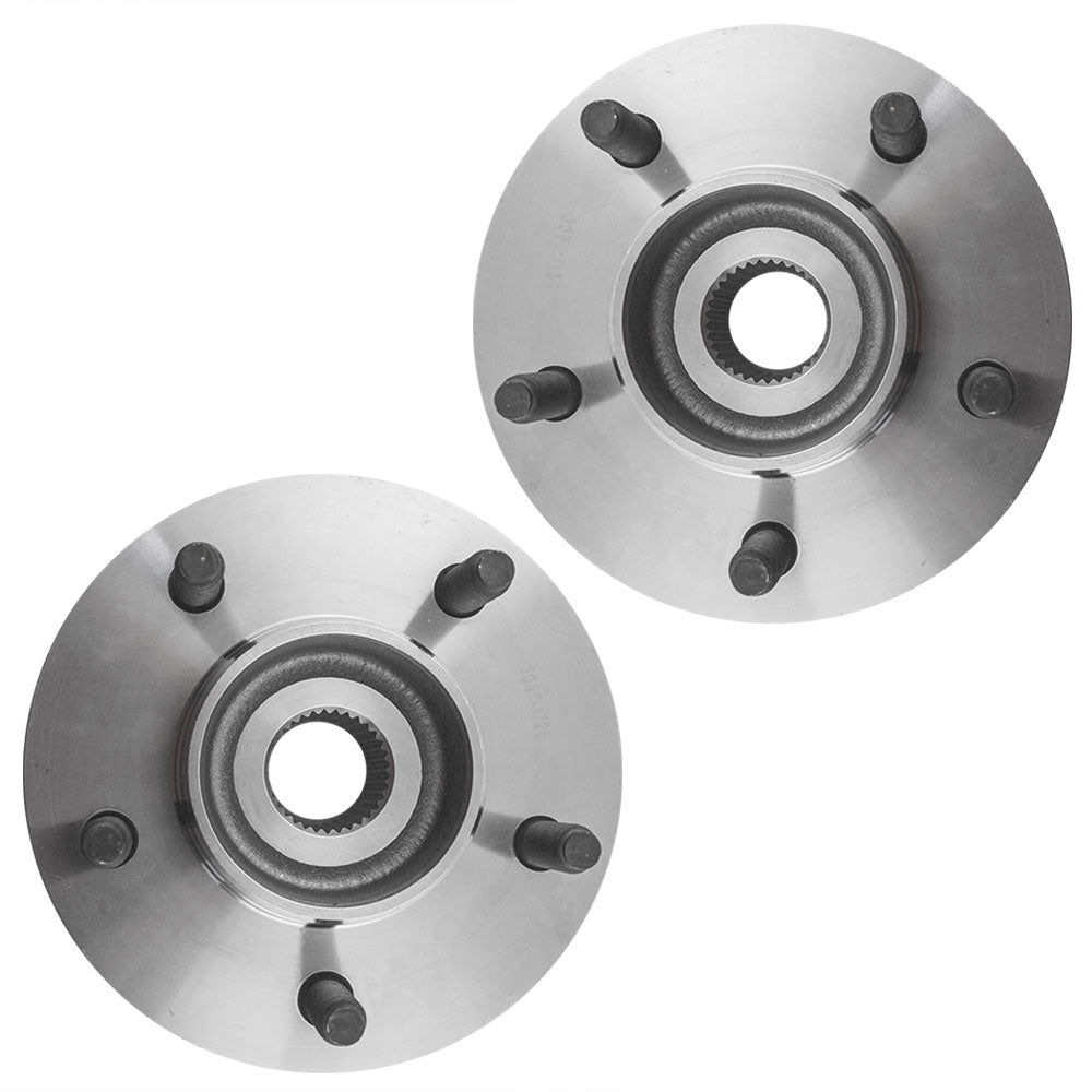 Brock Replacement Pair Set Front Wheel Hub Bearings Compatible with 2000-2003 F150 2004 Heritage Pickup AWD XL3Z1104CB
