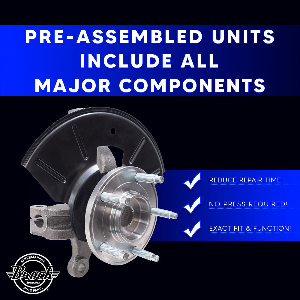 Brock Aftermarket Replacement Front Passenger Right Loaded Steering Knuckle Assembly Compatible with 2005-2012 Ford Escape