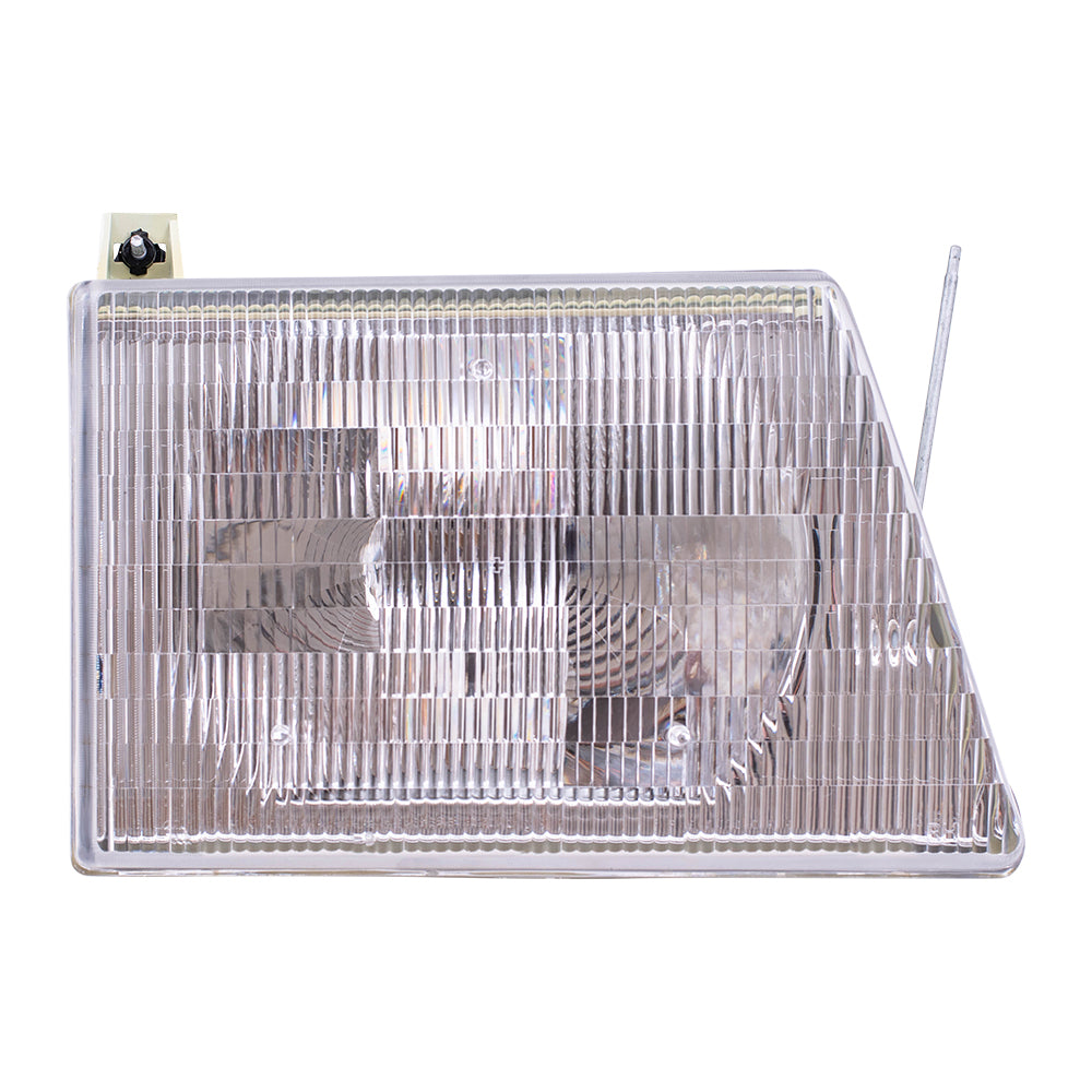 Headlight for 1992-1996 E-150 Econoline 1992-1996 E-250 Econoline 1992-1996 E-350 Econoline F6UZ13008AA Right