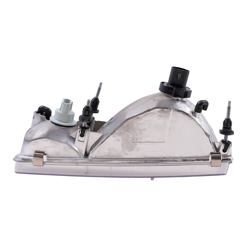 Brock Replacement Drivers Headlight Headlamp Compatible with 1995-1997 Town Car F5VY 13008 B