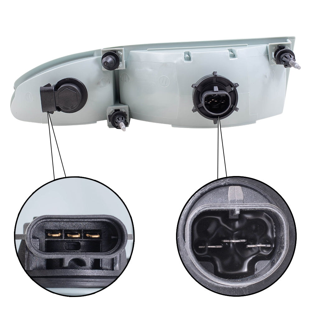 Headlight for 1994-1995 Thunderbird F4SZ13008B Set