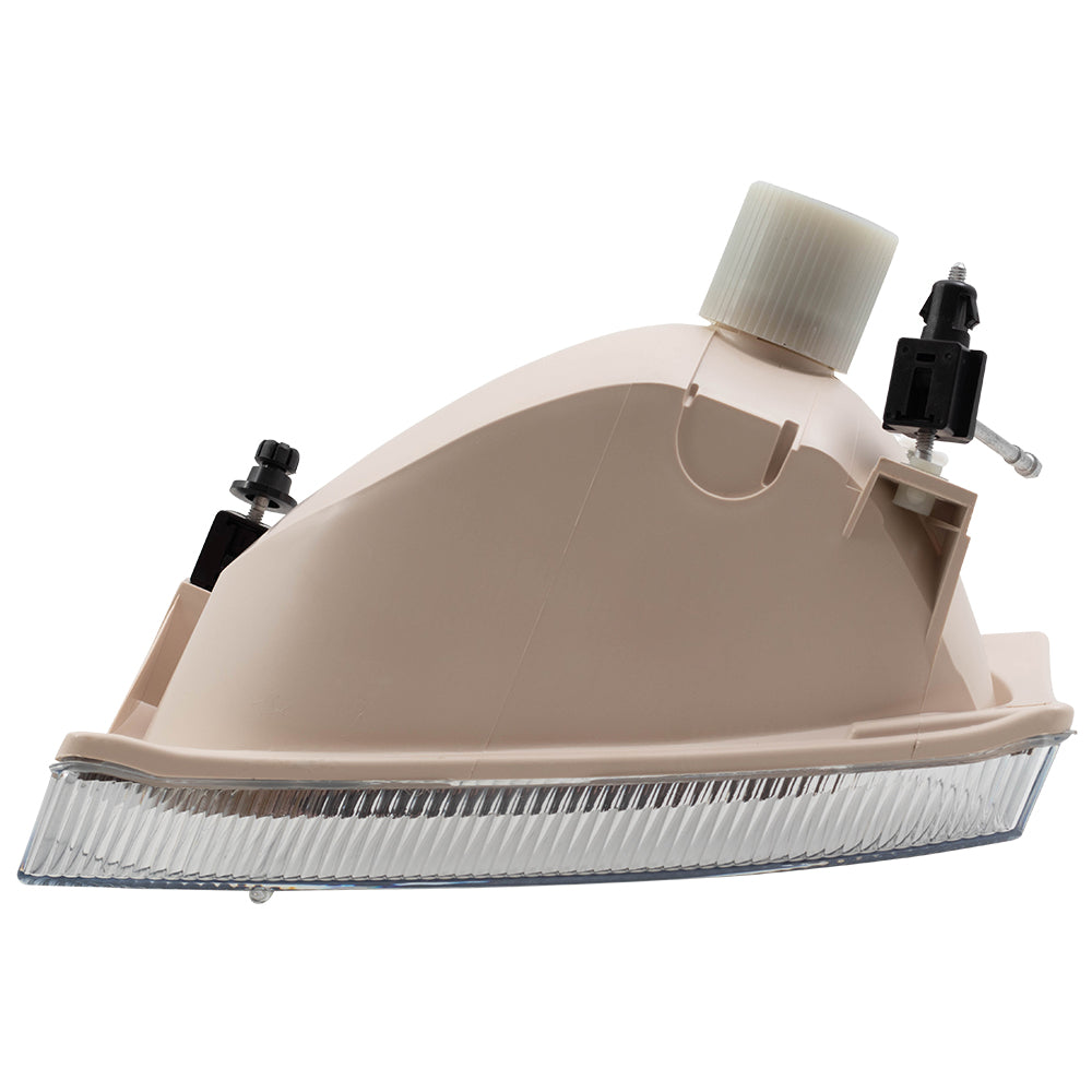 Headlight for 2000-2004 Excursion w/ Clear Center Lens for 1999-2004 F-250 Super Duty for 1999-2004 F-350 Super Duty 2C3Z13008AA Right FO2503183