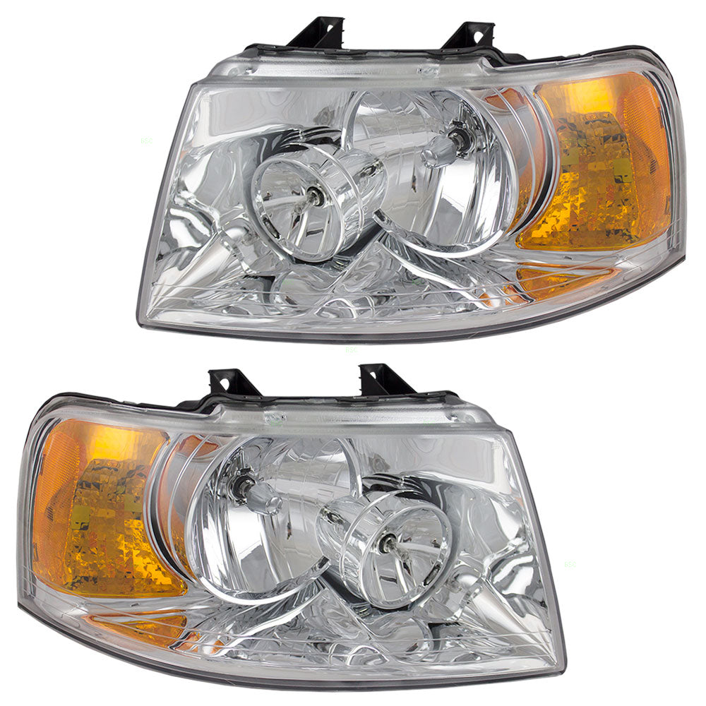Headlight for 2003-2006 Expedition 6L1Z13008BA Set FO2502181