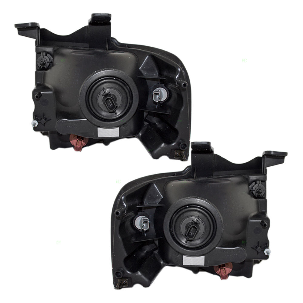 Headlight for 2007-2014 Expedition w/ Black Bezel w/o Logo 7L1Z13008DB Set FO2502227