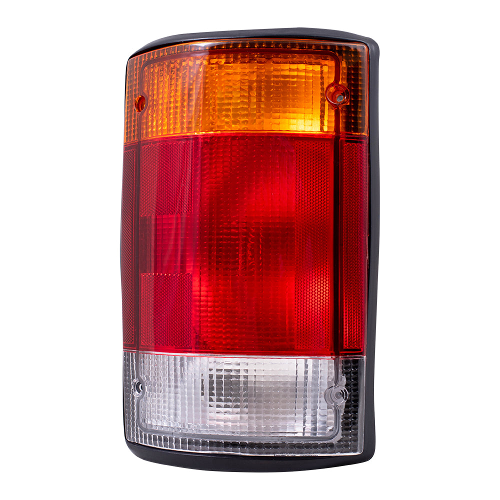 Brock Replacement Drivers Taillight Tail Lamp Compatible with 1992-1994 E150 E250 E350 Econoline Van F2UZ 13405 A