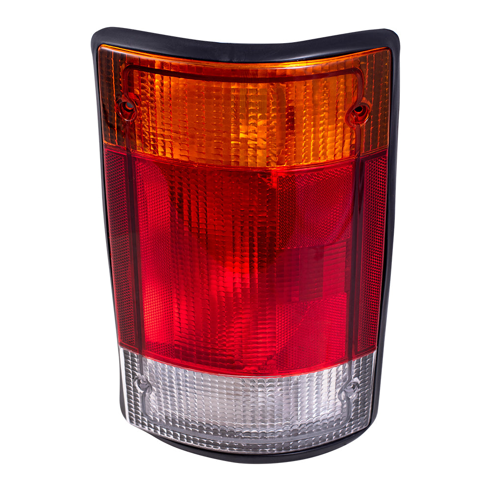 Brock Replacement Passengers Taillight Tail Lamp Compatible with 1992-1994 E150 E250 E350 Econoline Van F2UZ 13404 A