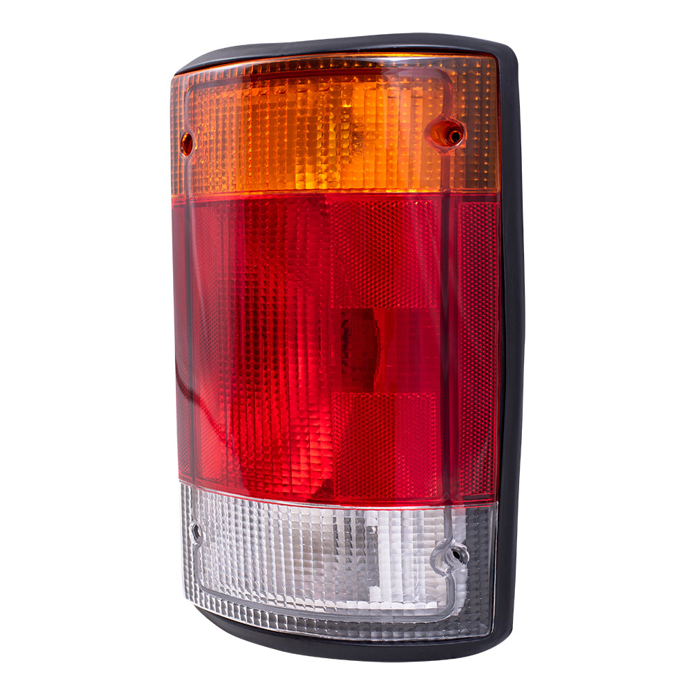 Brock Replacement Passengers Taillight Tail Lamp Compatible with 1992-1994 E150 E250 E350 Econoline Van F2UZ 13404 A