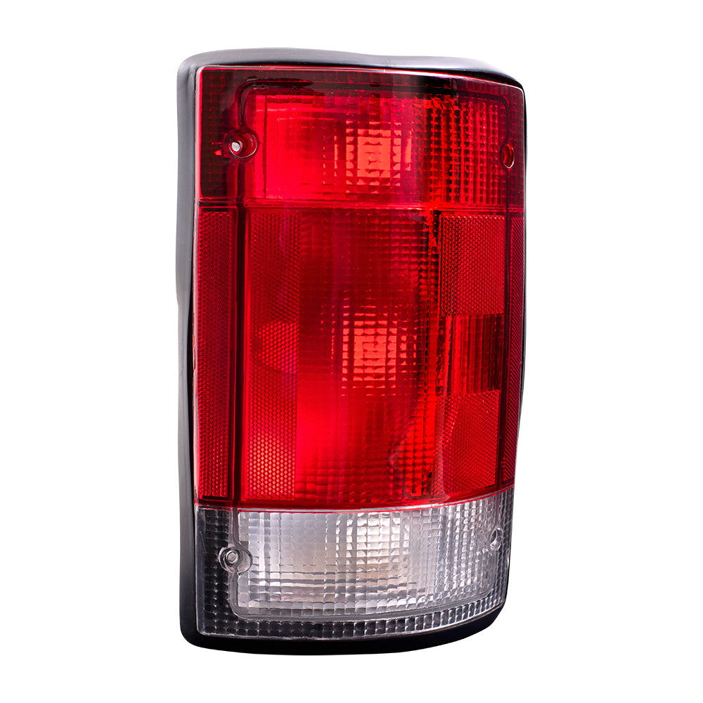 Brock Replacement Passengers Taillight Tail Lamp Compatible with 95-03 Van SUV F5UZ13404A