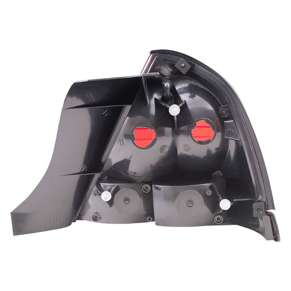 Tail Light for 1998-2011 Crown Victoria Red Lens Black Trim 2 Bulbs 8W7Z13405A Left FO2800160