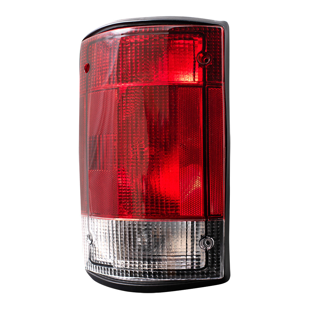 Brock Replacement Drivers Taillight Tail Lamp Compatible with 2004-2014 E150 E250 E350 E450 Van 5C2Z13405AA