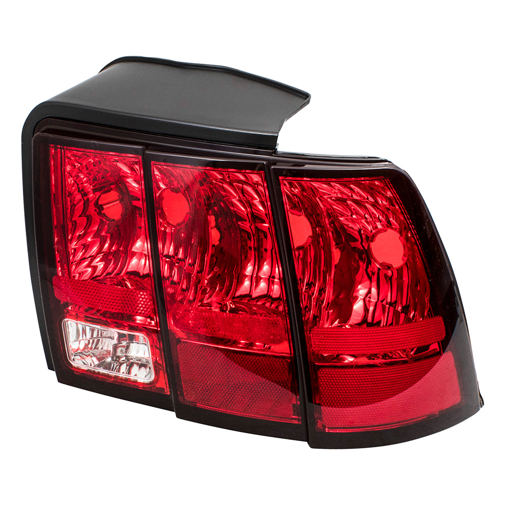 Brock Replacement Passengers Taillight Tail Lamp Compatible with 1999-2004 Mustang GT Mach I Bullitt Base 3R3Z 13404 AA
