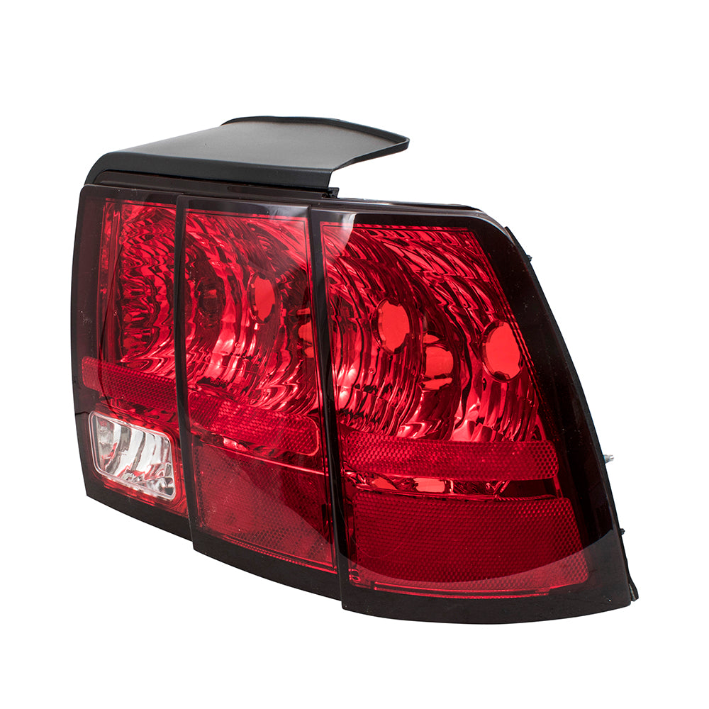 Brock Replacement Passengers Taillight Tail Lamp Compatible with 1999-2004 Mustang GT Mach I Bullitt Base 3R3Z 13404 AA