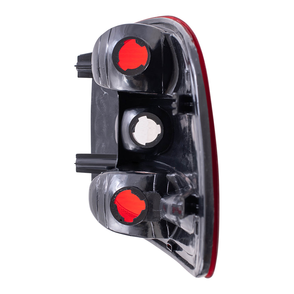 Brock Replacement Drivers Taillight Tail Lamp Lens Compatible with 1997-2000 F150 Flareside Pickup Truck F85Z13405BA