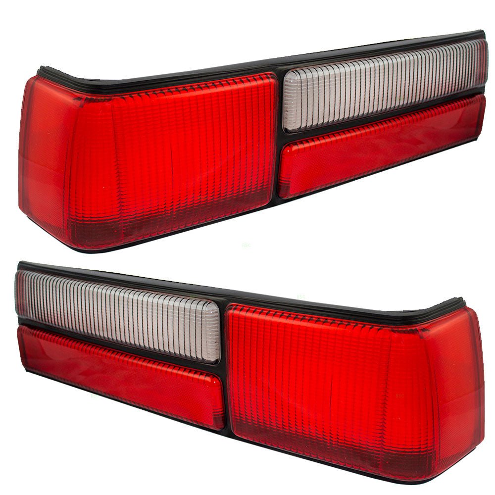 Tail Light Lens for 1987-1993 Mustang LX E7ZZ13451A Set FO2808106