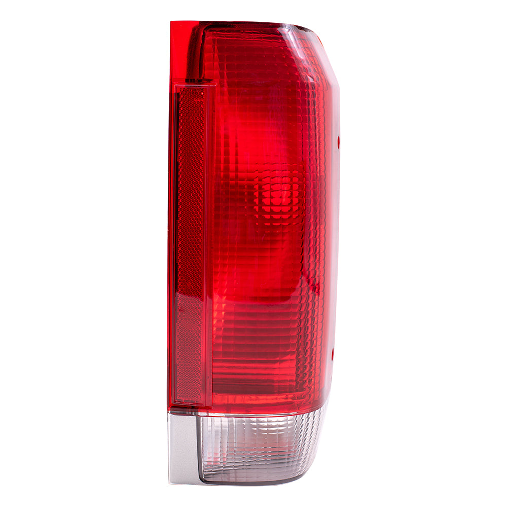 Brock Replacement Passengers Taillight Tail Lamp Lens Compatible with 1987-1989 F Series Styleside Pickup Truck Bronco E7TZ13404A