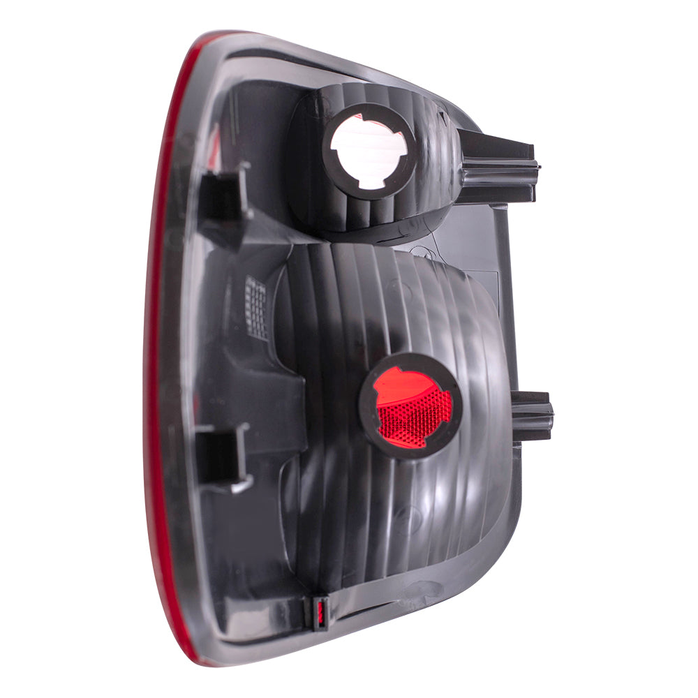 Brock Replacement Passengers Taillight with Red Lens Compatible with 2000-2003 F150 Flareside Crew Cab Pickup Truck YL3Z13404AA