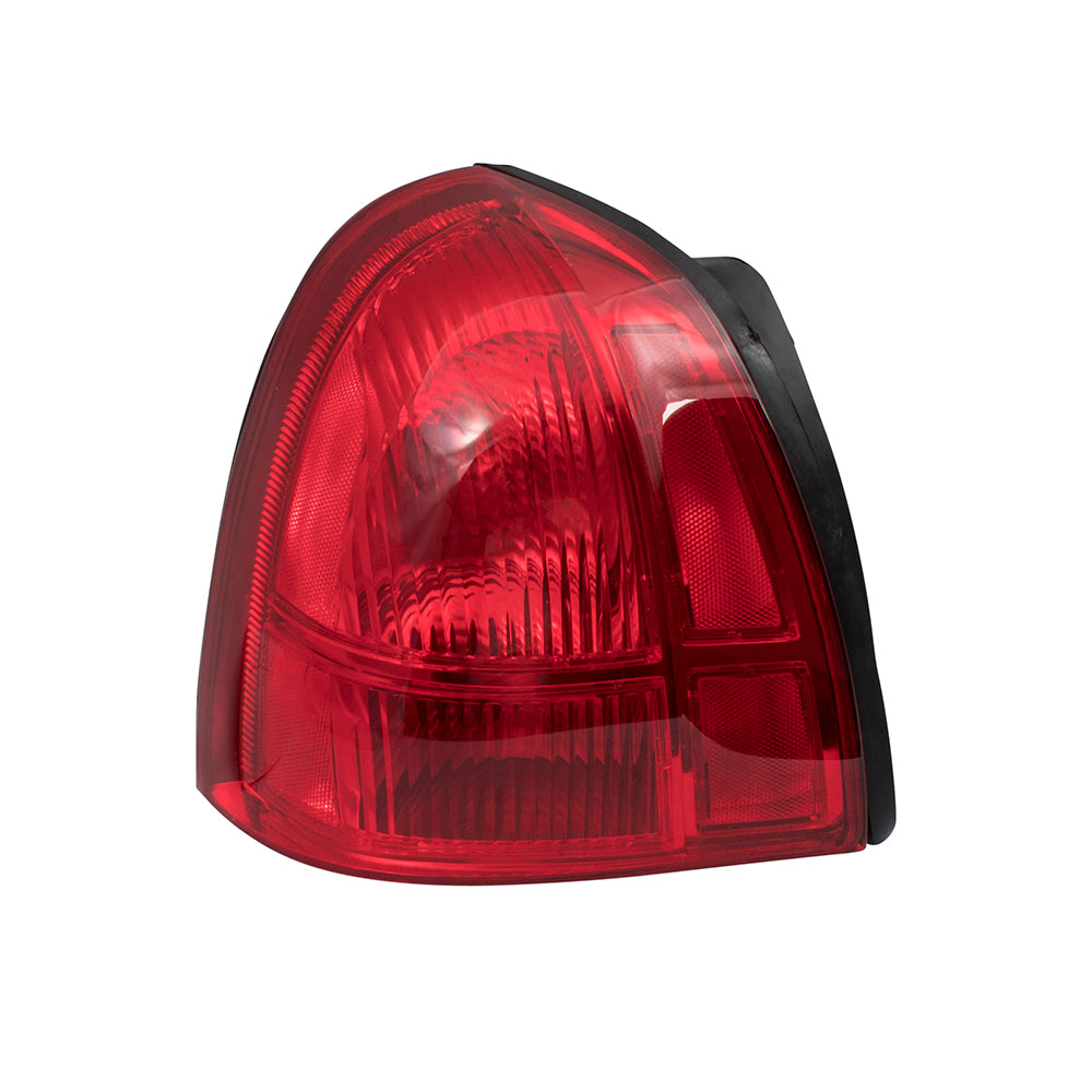 Brock Replacement Drivers Taillight Tail Lamp Compatible with 2003-2011 Town Car 3W1Z13405AA