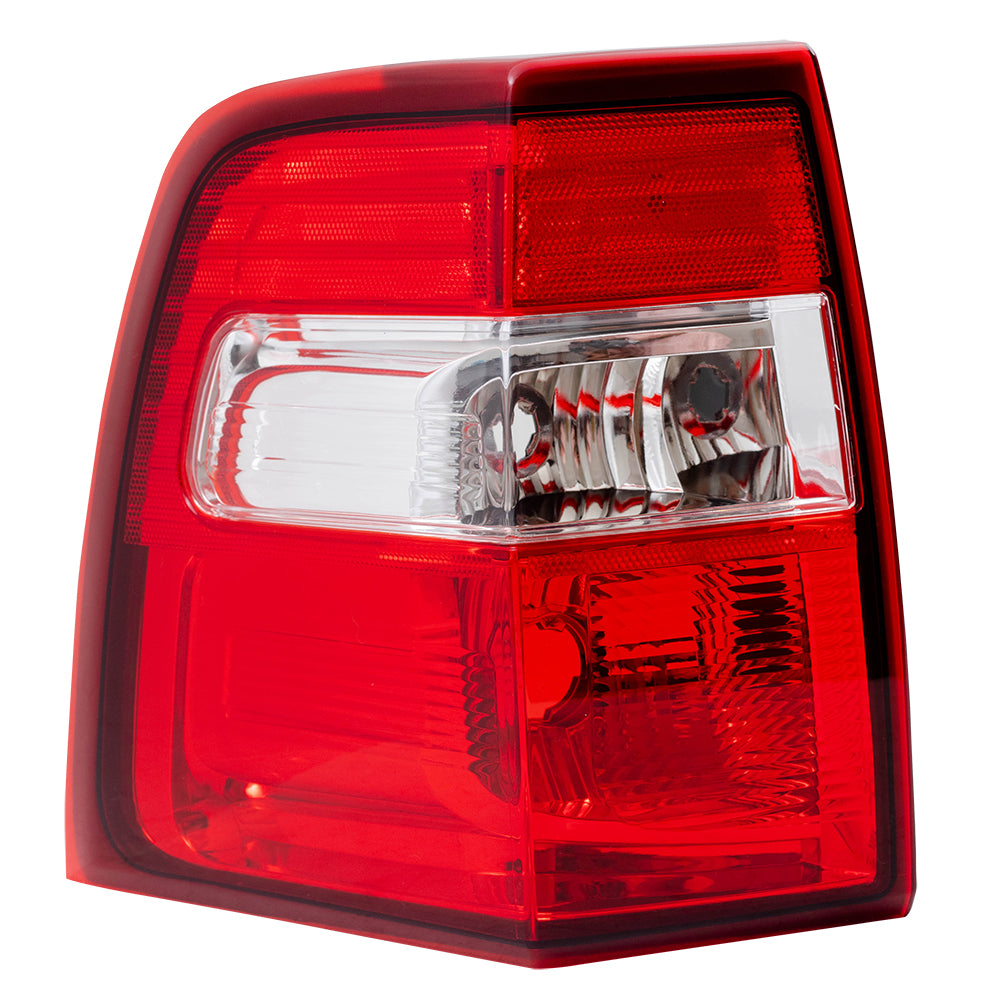 Brock Replacement Drivers Taillight Tail Lamp Lens & Housing Unit Compatible with 07-17 Expedition 7L1Z13405AA