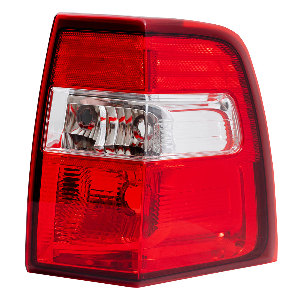Brock Replacement Passengers Taillight Tail Lamp Lens & Housing Unit Compatible with 07-17 Expedition 7L1Z13404AA