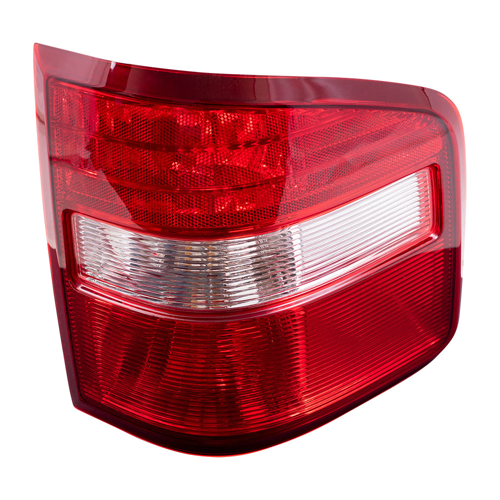 Brock Replacement Passengers Taillight Tail Lamp Lens Compatible with 2004-2009 F150 Flareside Pickup Truck 7L3Z13404BA