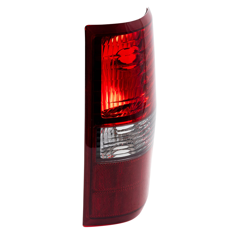 Brock Replacement Driver and Passenger Taillights with Smoked Lens Compatible with 2004-2008 F150 Styleside Pickup Truck 6L3Z13405AA 6L3Z13404AA