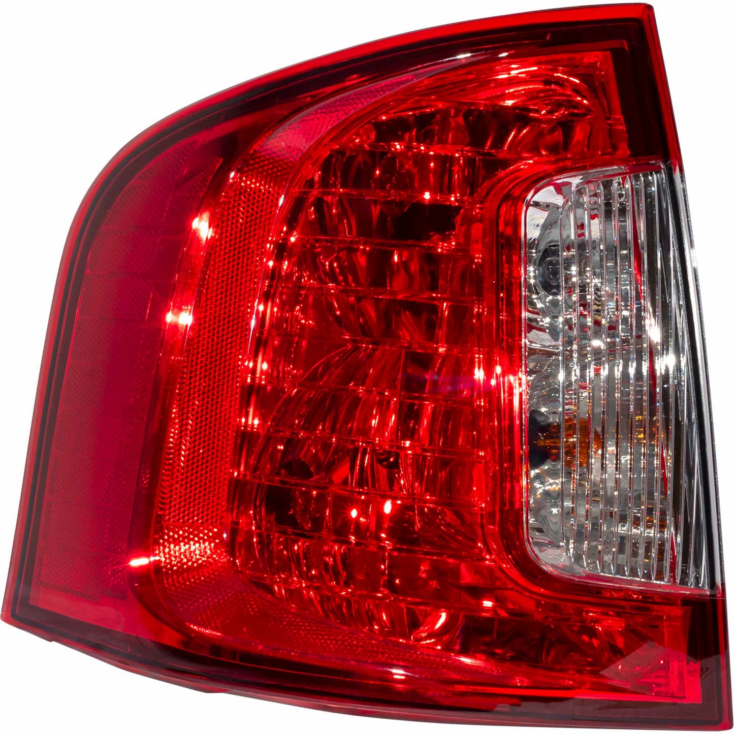 Brock Driver Side Left Tail Light Assembly With Red/Clear Lens Compatible with 2011-2014 Ford Edge SE/Limited/SEL 3222-2087L