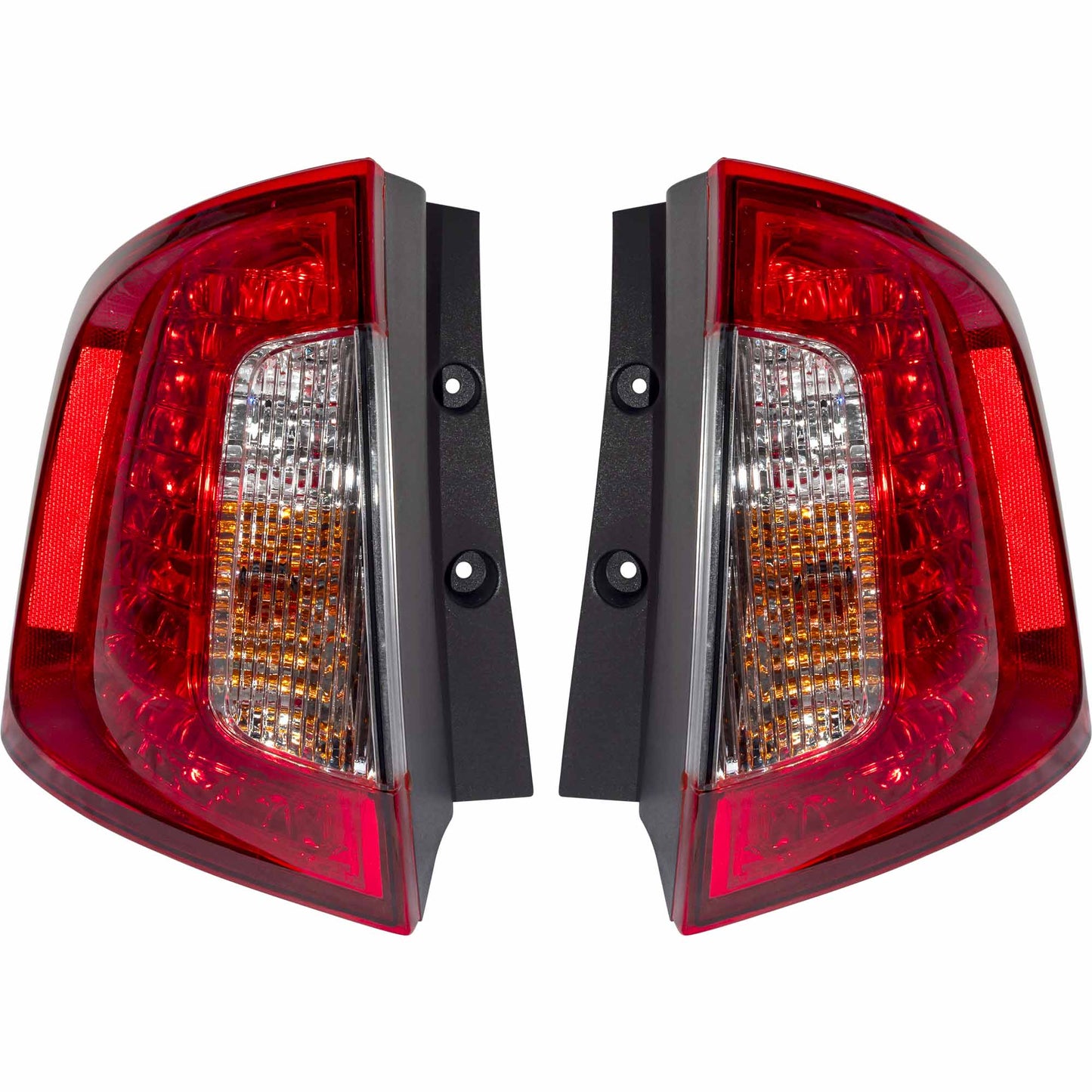 Brock Driver Side Left Passenger Side Right Tail Light Assembly With Red/Clear Lens Set Compatible with 2011-2014 Ford Edge SE/Limited/SEL 3222-2087LR