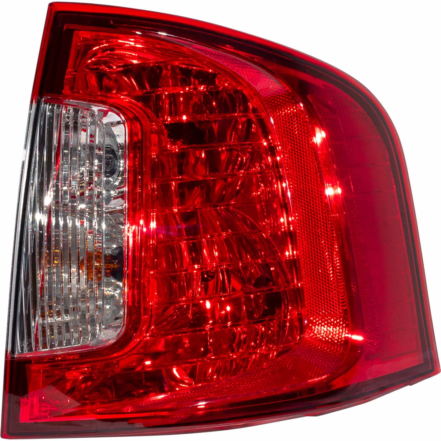 Brock Passenger Side Right Tail Light Assembly With Red/Clear Lens Compatible with 2011-2014 Ford Edge SE/Limited/SEL 3222-2087R