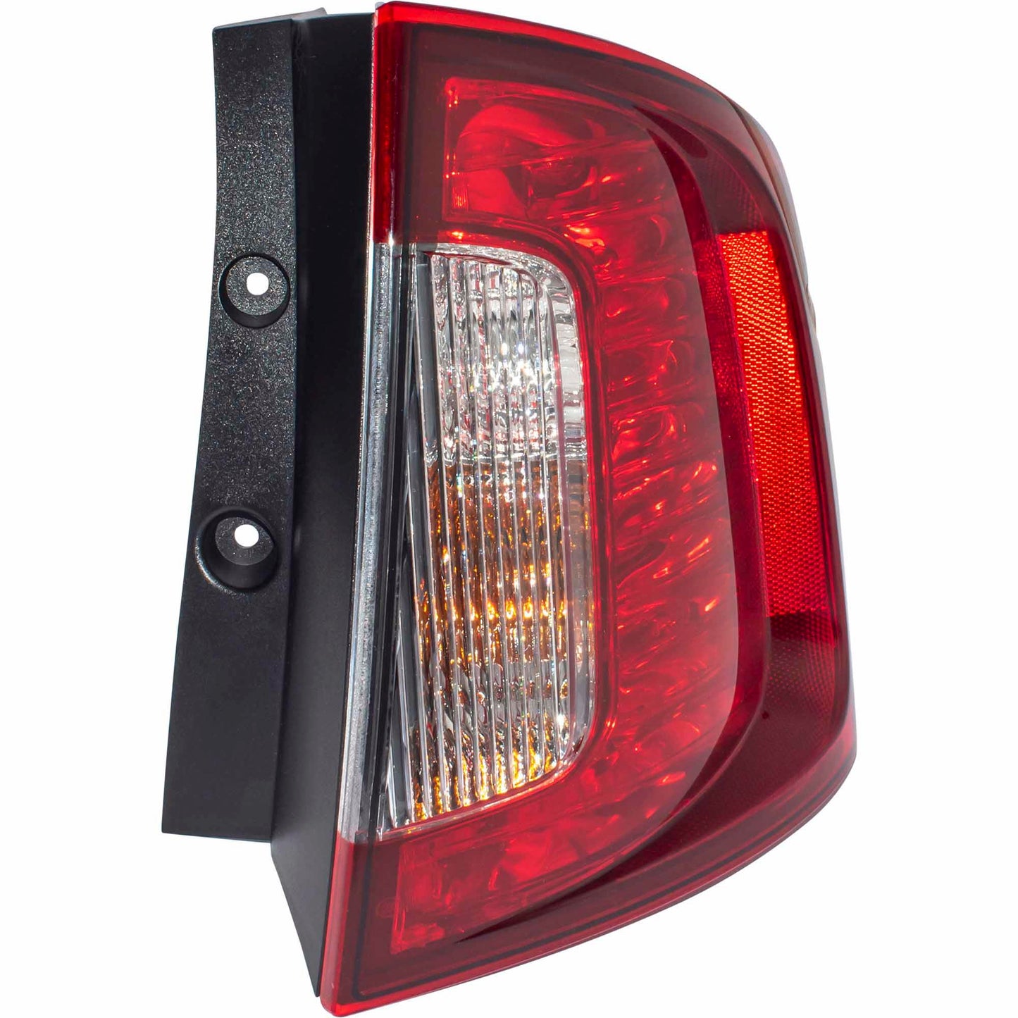 Brock Driver Side Left Passenger Side Right Combination Tail Light Assembly With Smoked Red Lens/Clear Back-Up Lens Compatible with 2011-2014 Ford Edge Sport 3222-2088LR