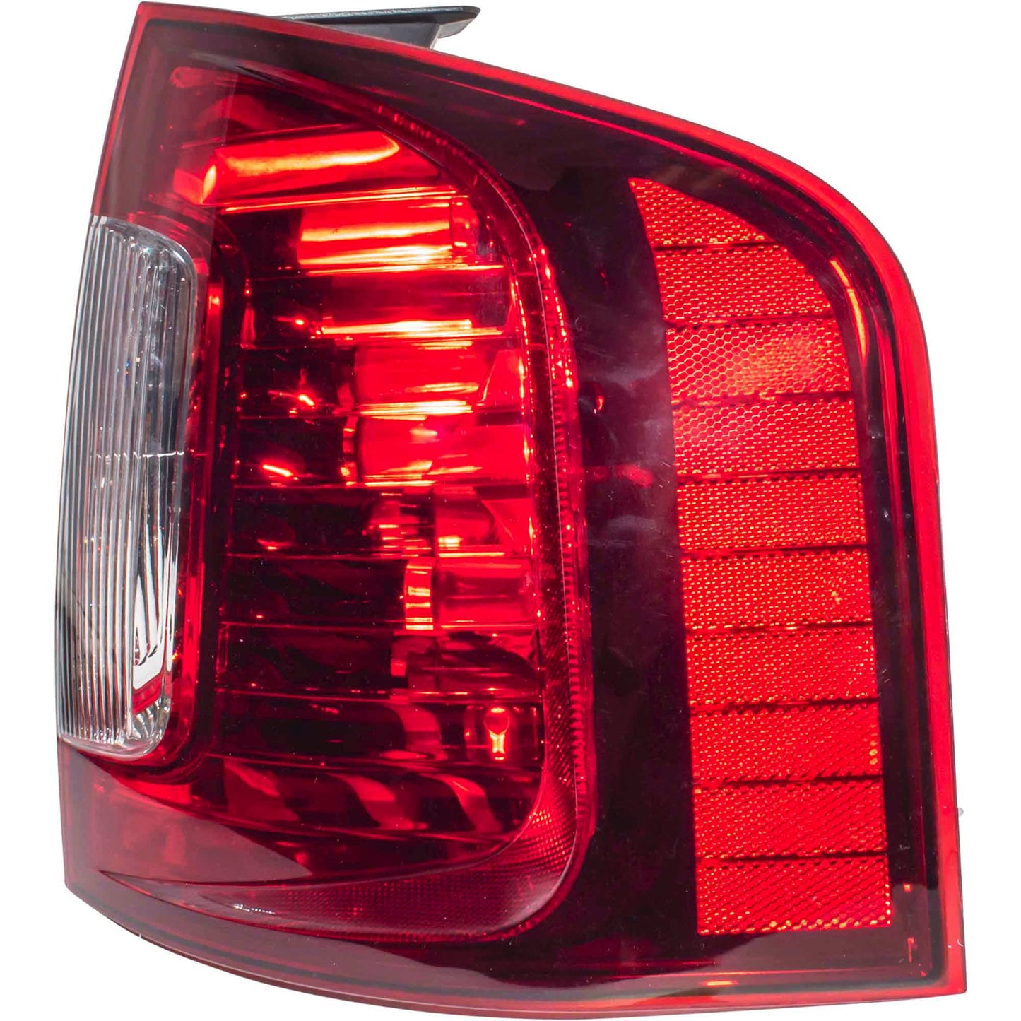 Brock Driver Side Left Passenger Side Right Combination Tail Light Assembly With Smoked Red Lens/Clear Back-Up Lens Compatible with 2011-2014 Ford Edge Sport 3222-2088LR