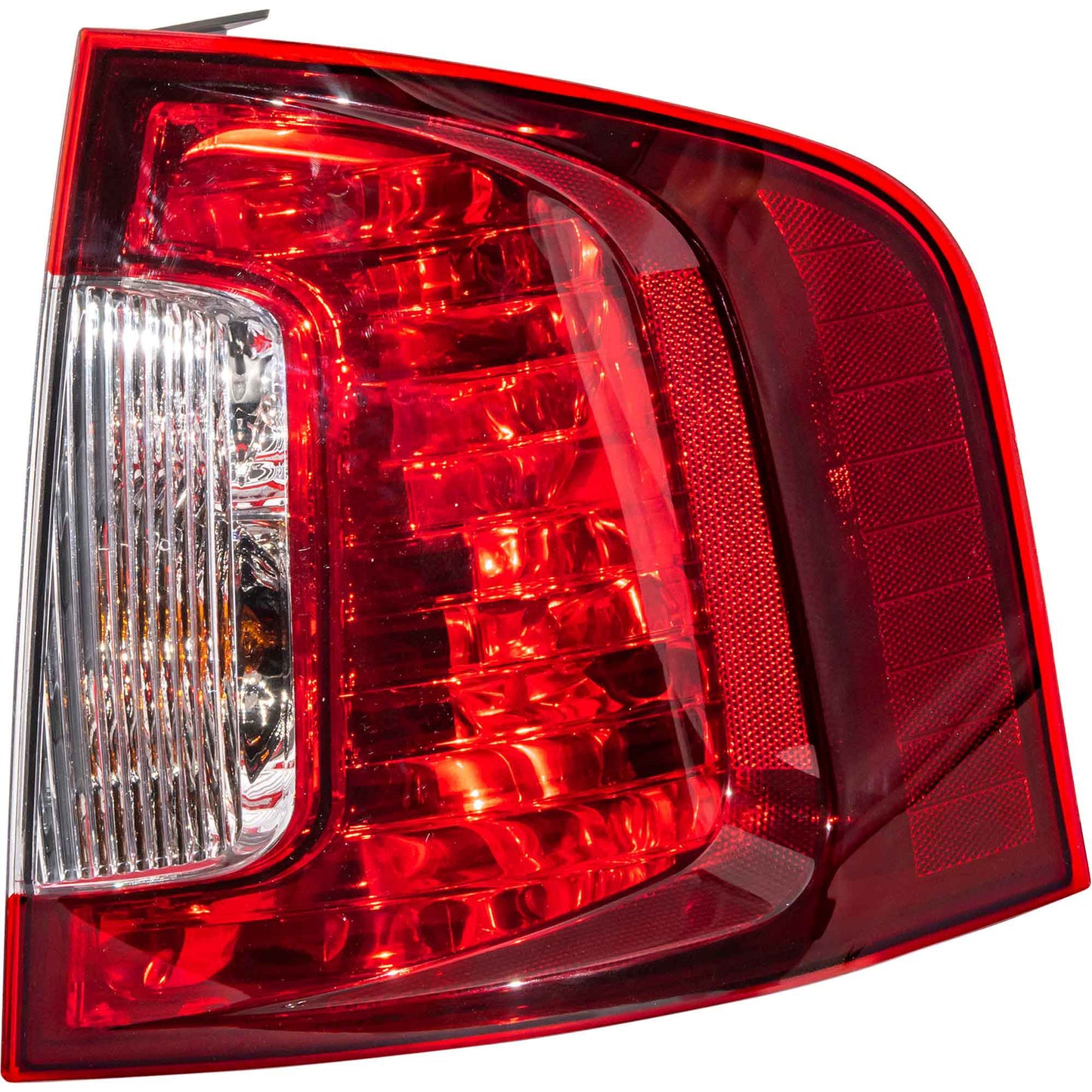 Brock Passenger Side Right Combination Tail Light Assembly With Smoked Red Lens/Clear Back-Up Lens Compatible with 2011-2014 Ford Edge Sport 3222-2088R
