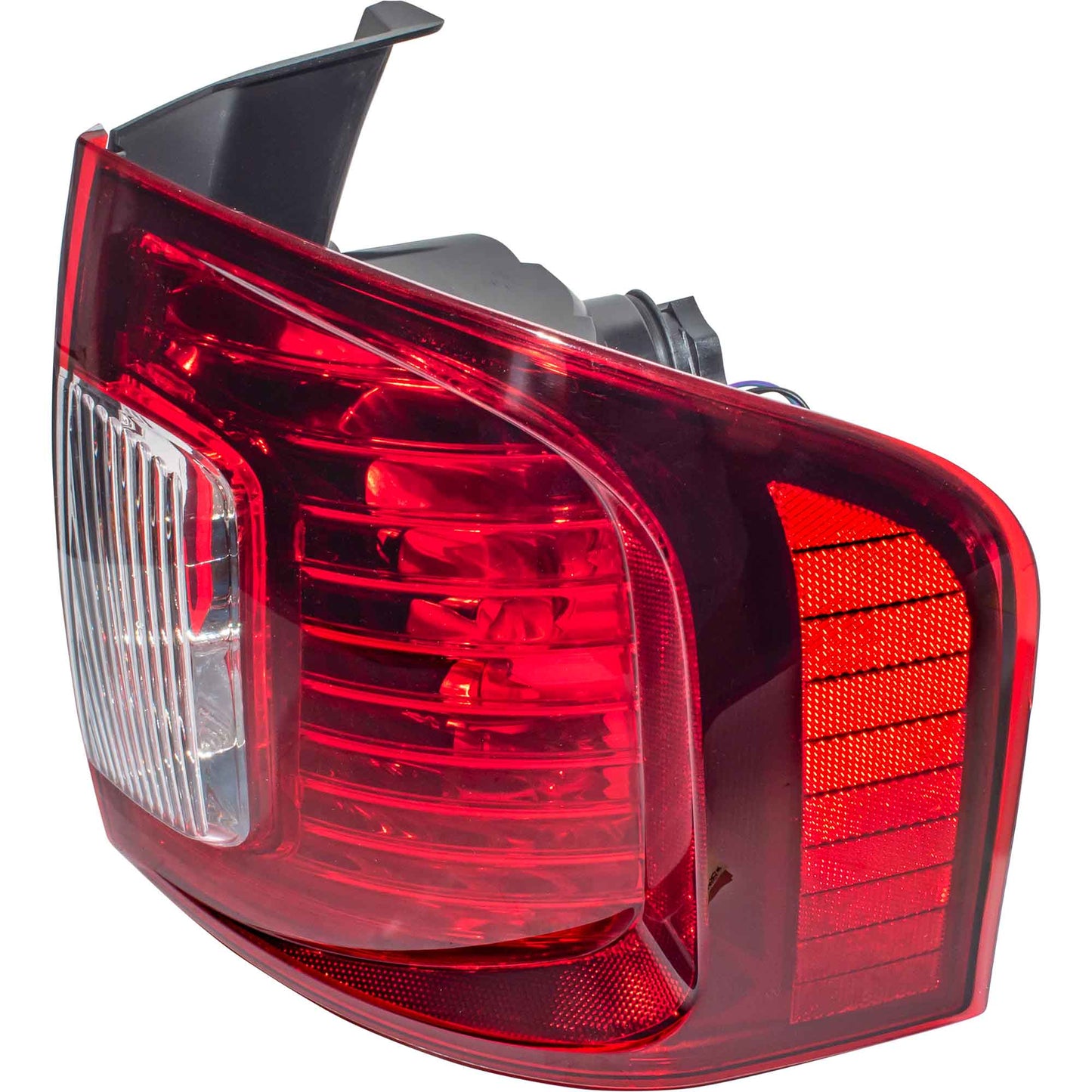 Brock Passenger Side Right Combination Tail Light Assembly With Smoked Red Lens/Clear Back-Up Lens Compatible with 2011-2014 Ford Edge Sport 3222-2088R