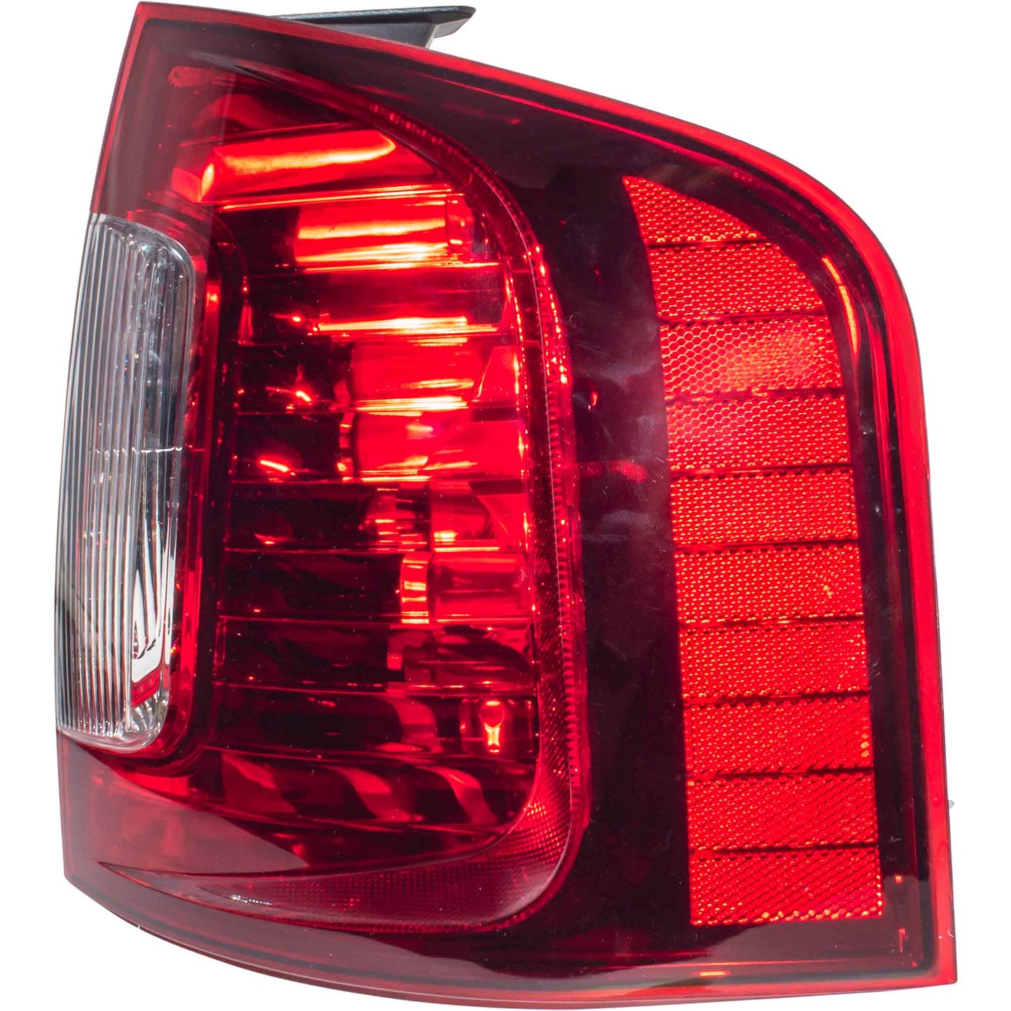 Brock Passenger Side Right Combination Tail Light Assembly With Smoked Red Lens/Clear Back-Up Lens Compatible with 2011-2014 Ford Edge Sport 3222-2088R