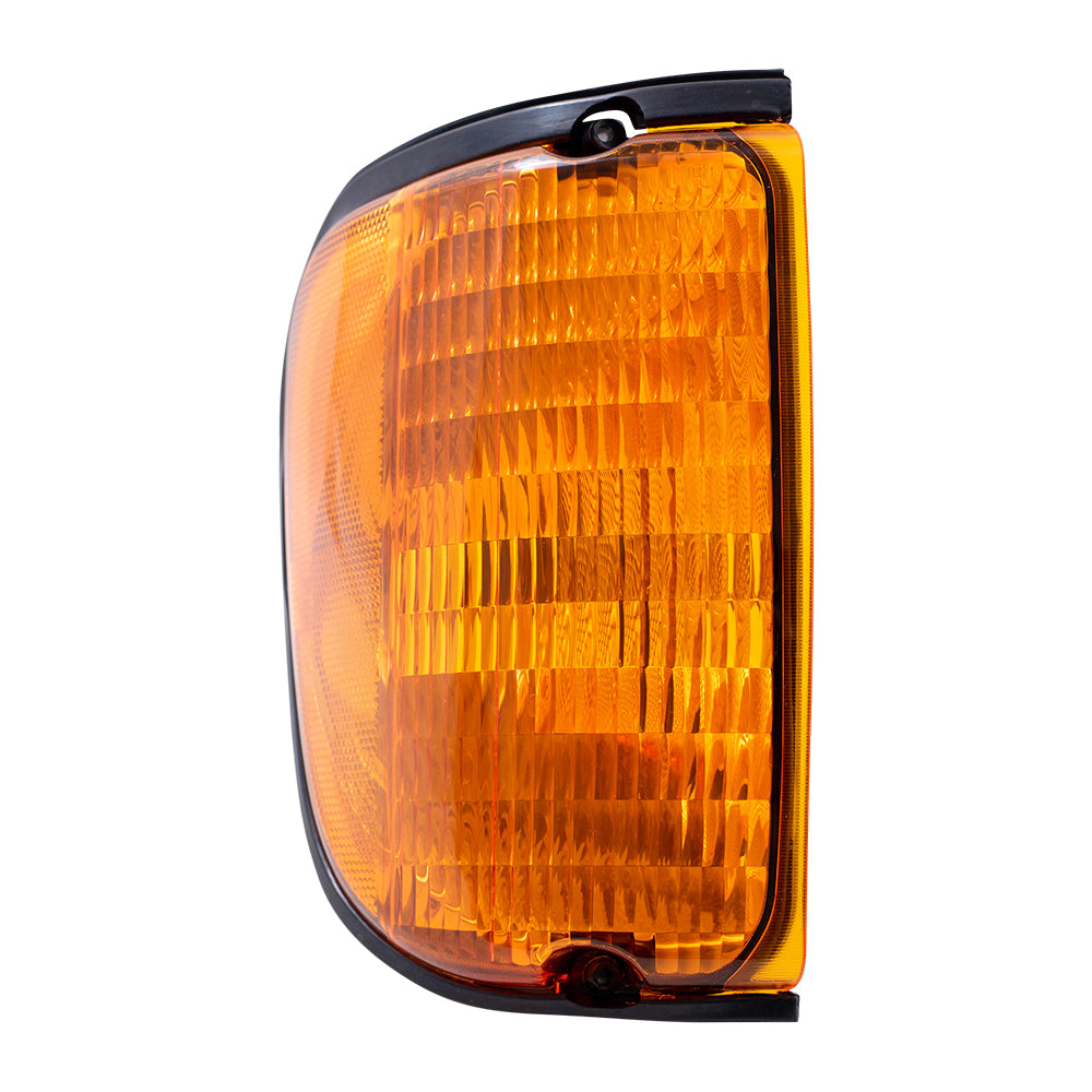 Park/Signal/Side Marker for 1992-2002 E-150 Econoline Amber Lens for 2003-2007 E-150 2003-2005 E-150 Club Wagon 1992-2002 E-250 Econoline 2003-2007 E-250 1992-1998 E-350 Econoline 3C2Z13200AA Right