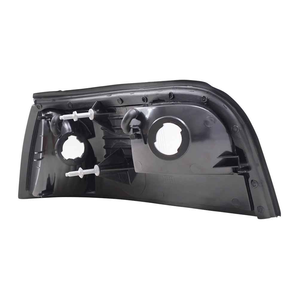 Brock Replacement Driver and Passenger Park Signal Side Marker Lights Lamps Lenses Compatible with 2003-2004 Marauder 3W3Z13201BA 3W3Z13200BA