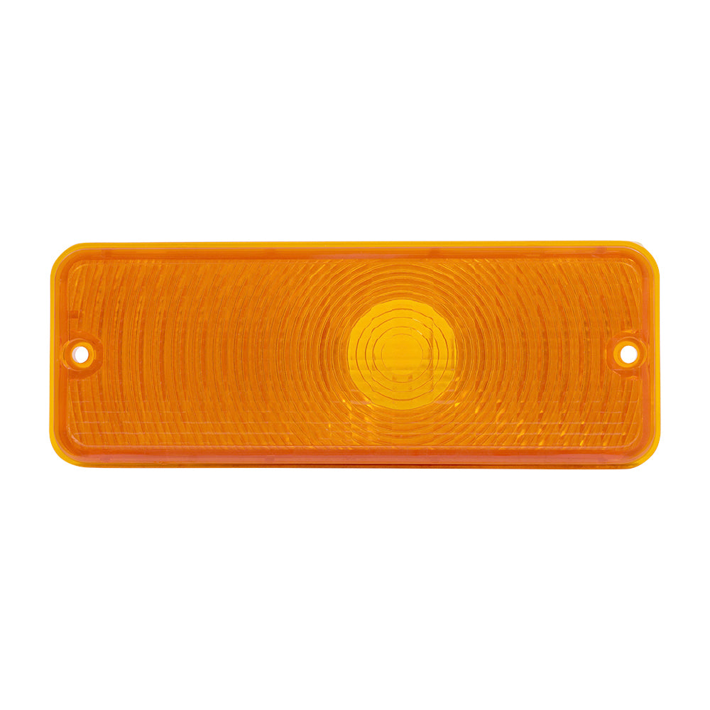 Brock Replacement Park Signal Front Marker Light with Amber Lens Compatible with 1975-1977 F100 F150 F250 F350 + 1975-1978 E-Series Van