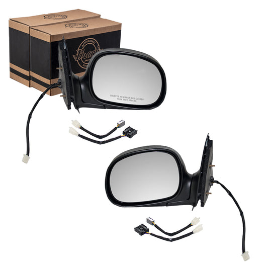 Power Mirror for 1997-2002 F-150 Exc Crew Cab for 1997-1999 F-250 F85Z17683FAB Set FO1320138