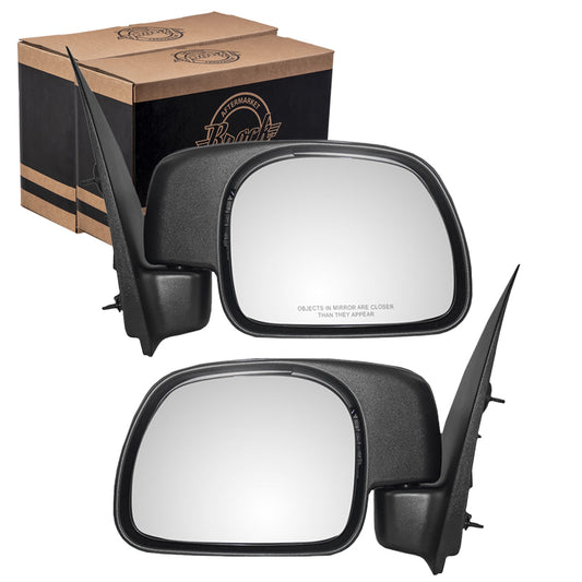 Power Mirror for 1999-2007 F-250 Super Duty Paddle Type 4 Mounting Studs for 1999-2007 F-350 Super Duty 1C3Z17683AAB Set FO1320213