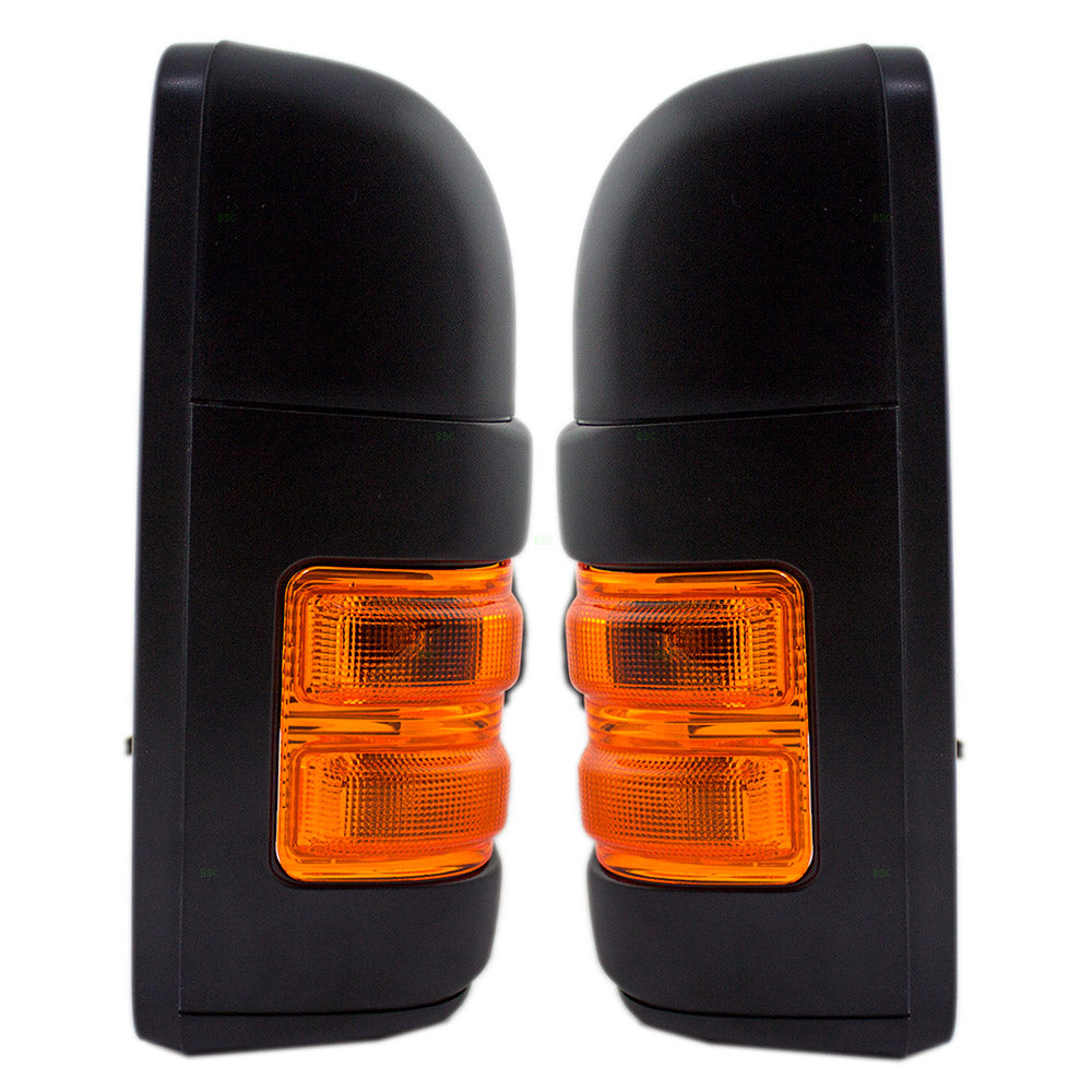 Power Towing Mirror for 2008 F-250 Super Duty Extendable Turn Signal Indicator Heated for 2008 F-350 Super Duty 8C3Z17683BC Set FO1320341